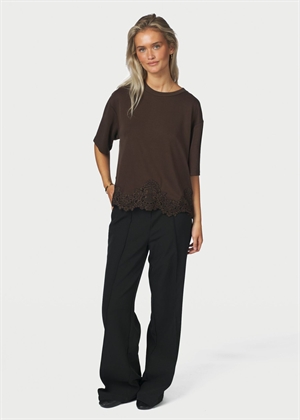 Iria lace tee Brown Neo Noir 
